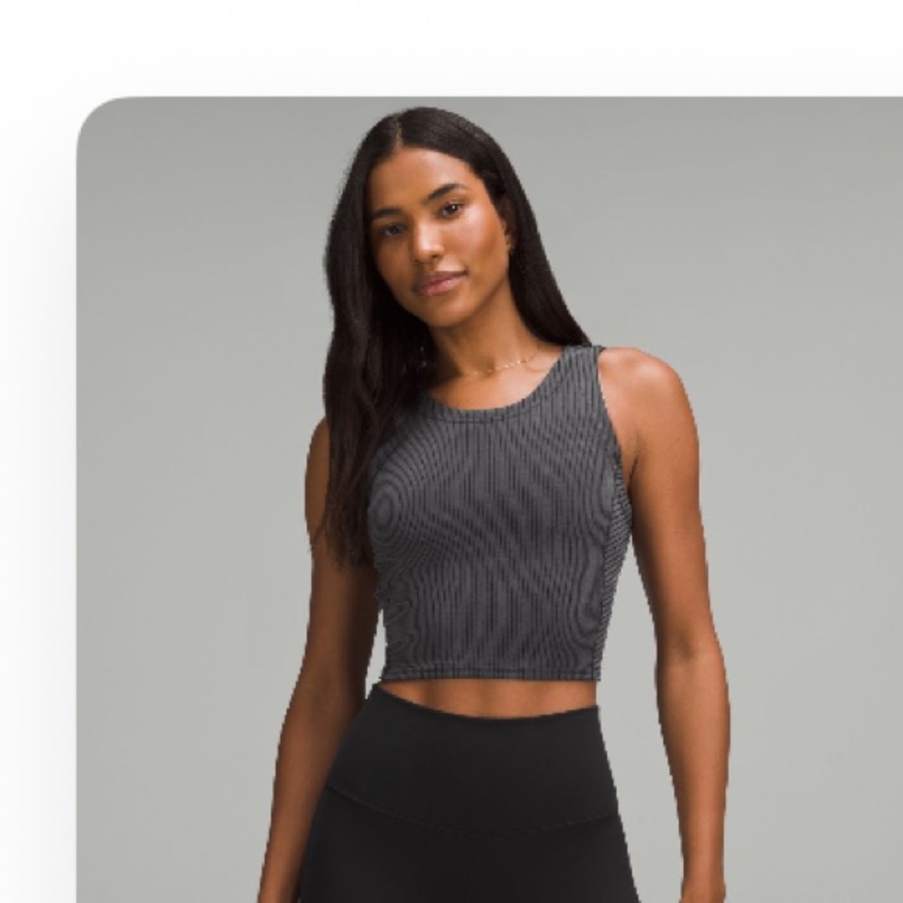Lululemon Ribbed Softstreme Cropped Tank Top